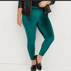 Torrid full length velvet leggings.
